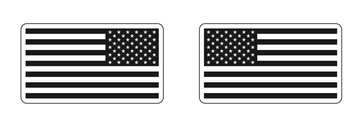 Black n White American flag